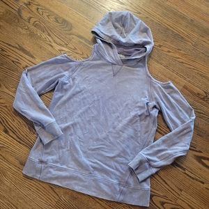 Women's Calia by Carrie Underwood Cold-Shoulder Purple Sweatshirt Medium